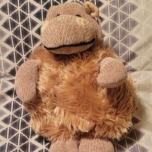 Brown Furry Hippo New with Tags